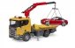 BRUDER Pojazdy Scania Super 560R Laweta pomocy drogowej i Roadster 