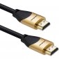 Qoltec Kabel HDMI v2.1 Ultra High Speed 8K | 60Hz | 26AWG | 5m Złoty 