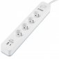 EVER Listwa antyprzepięciowa PROTECT 4PL 1A1C USB T/LZ12-PRO015/1000 