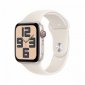 Apple Watch SE GPS + Cellular, koperta 40 mm z aluminium w kolorze księżycowej poświaty z paskiem sportowym w kolorze księżycowej poświaty - rozmiar M/L 