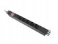 Lanberg Listwa zasilająca rack PDU 19 cali 1U 16A 5x230V 2m czarna C14 
