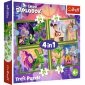 Trefl Puzzle 4w1 Świat Smoka Diplodoka 