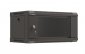 Lanberg Szafa instalacyjna rack wisząca 19 cali 4U 540x350 czarna drzwi przeszklone ( flat pack) 