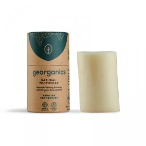 Georganics, Mydło do czyszczenia zębów English Peppermint, 60 ml