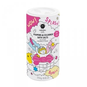 Nailmatic - Kids Foaming & Coloured Bath Salts pieniąca się sól do kąpieli dla dzieci Pink 250g
