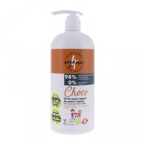4Organic - Choco naturalny żel do mycia i kąpieli dla dzieci i rodziny 1000ml