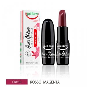 Equilibra - Love's Nature Lipstick pomadka do ust 10 Red Magenta 4ml