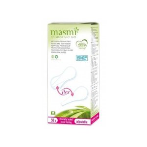 Masmi - Flex Adjustable Pantyliners wkładki higieniczne do stringów z bawełny organicznej 30szt