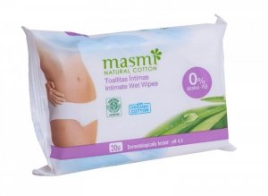 Masmi - Natural Cotton wilgotne chusteczki do higieny intymnej 20szt