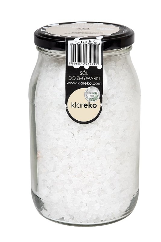 Klareko, Sól do zmywarki, słoik 1 kg