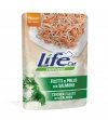 Life natural cat Filet z piersi Kurczaka, Łosoś, Marchew 70g saszetka Mokra karma dla Kotów
