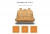 Kardiff mata Anti Slip z Bokami L 137x167cm Granatowa