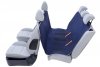 Kardiff mata Anti Slip M 133x157cm Granatowa