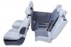 Kardiff mata Anti Slip 5/8 kanapy (80x160cm) Szara