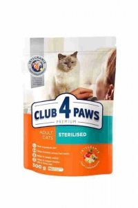 Club4Paws Sterilised 300g sucha karma dla kotów sterylizowanych