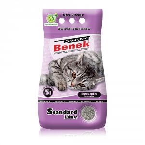 Super Benek Standard żwirek bentonitowy 5l zapach Lawendowy