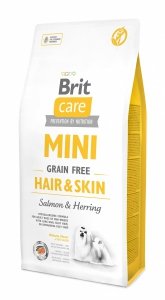 Brit care Mini Hair Skin 2kg Łosoś i Śledż