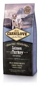 Carnilove Puppy Salmon Turkey 12kg Sucha karma Łosoś Indyk sucha karma dla szczeniąt