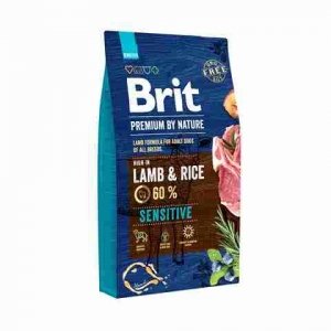Brit Premium by Nature Sensitive Lamb&Rice 8kg Sucha karma z Jagnięciną i Ryżem dla psów o wrażliwym układzie pokarmowym