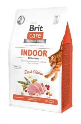 Brit Care Indoor Kot 400g z formułą antystresową dla kotów niewychodzących z domu