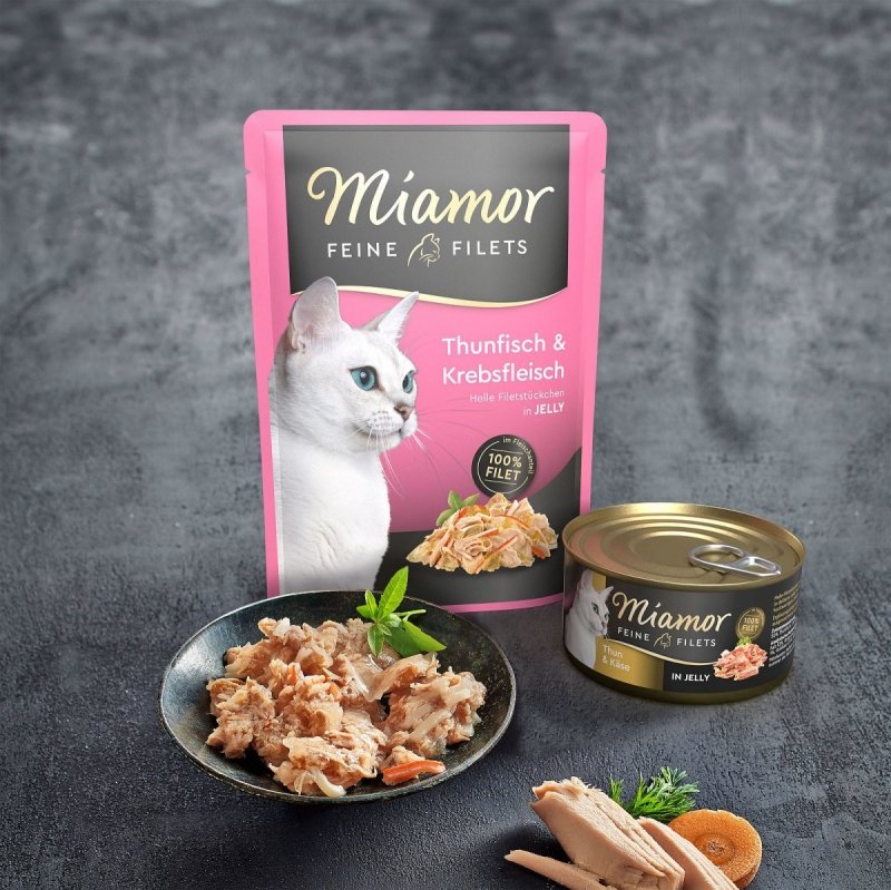 Miamor Feine Filets Naturell Tuńczyk w sosie własnym puszka 80g Mokra karma dla Kotów