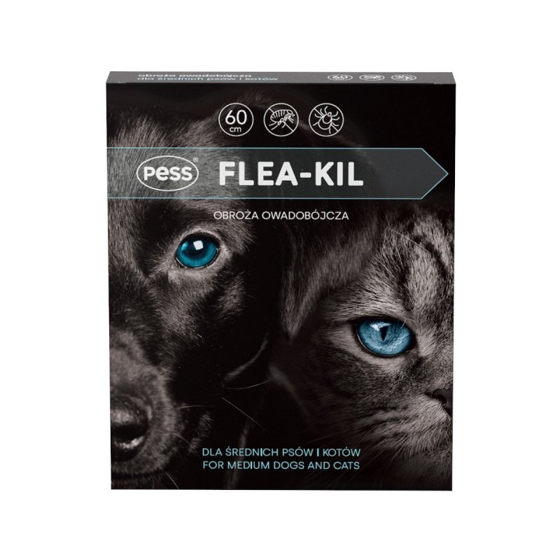 Pess FLEA-KIL 60cm Obroża owadobójcza dla średnich psów i kotów