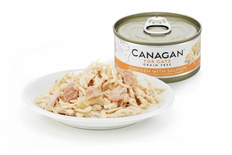 Canagan Chicken with Salmon 75g puszka Kurczak i Łosoś mokra karma dla Kotów