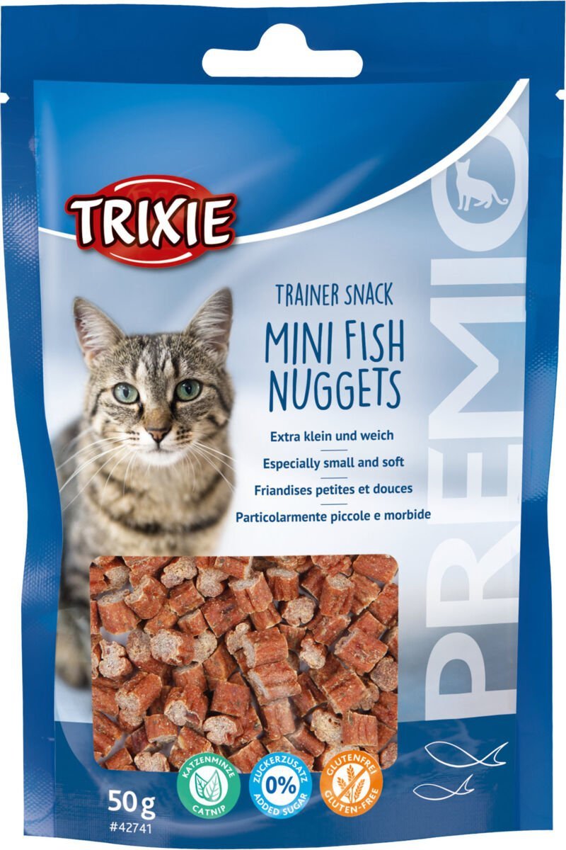 Trixie Premio Mini Nuggets 50g Miękkie przysmaki dla Kota z kurczakiem, tuńczykiem i kocimiętką TX-42741