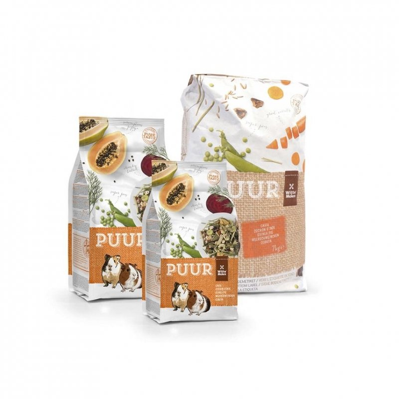 Witte Molen PUUR 2,5kg+0,5kg Guinea Pigs
