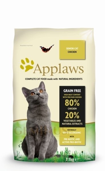 Applaws Senior z Kurczakiem 7,5kg dla Starszych Kotów