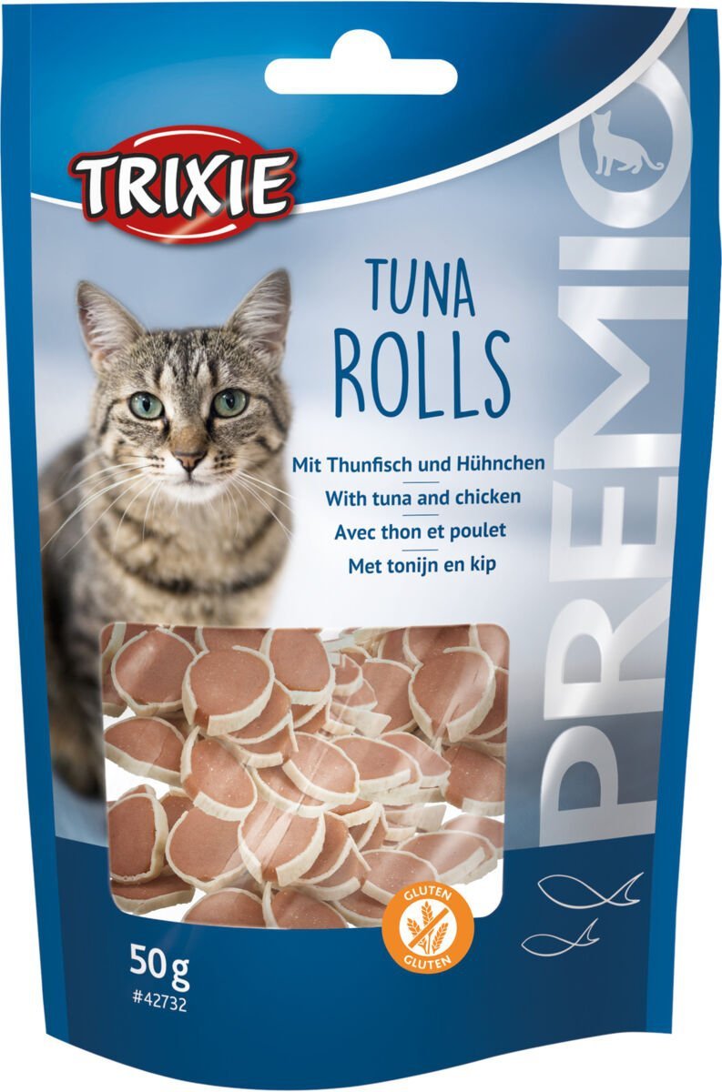 Trixie Premio Tuna rolls 50g suszone rolki z Tuńczyka i Kurczaka Przysmak dla kota