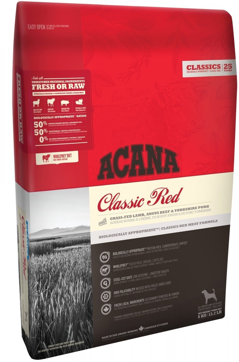 Acana Classic Red 11,4kg 3xMięso dla psa