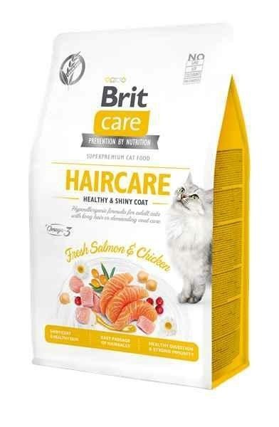 Brit Care Haircare 2kg zdrowe i błyszczące kocie futro