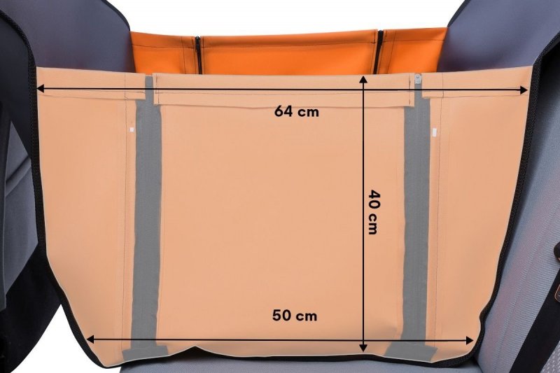 Kardiff Activ Mini 2/3 kanapy 90x160cm Popielatowo-Pomarańczowa