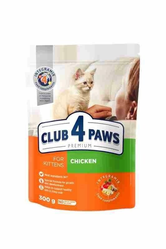 Club4Paws Kitten 300g sucha karma z kurczakiem dla kociąt