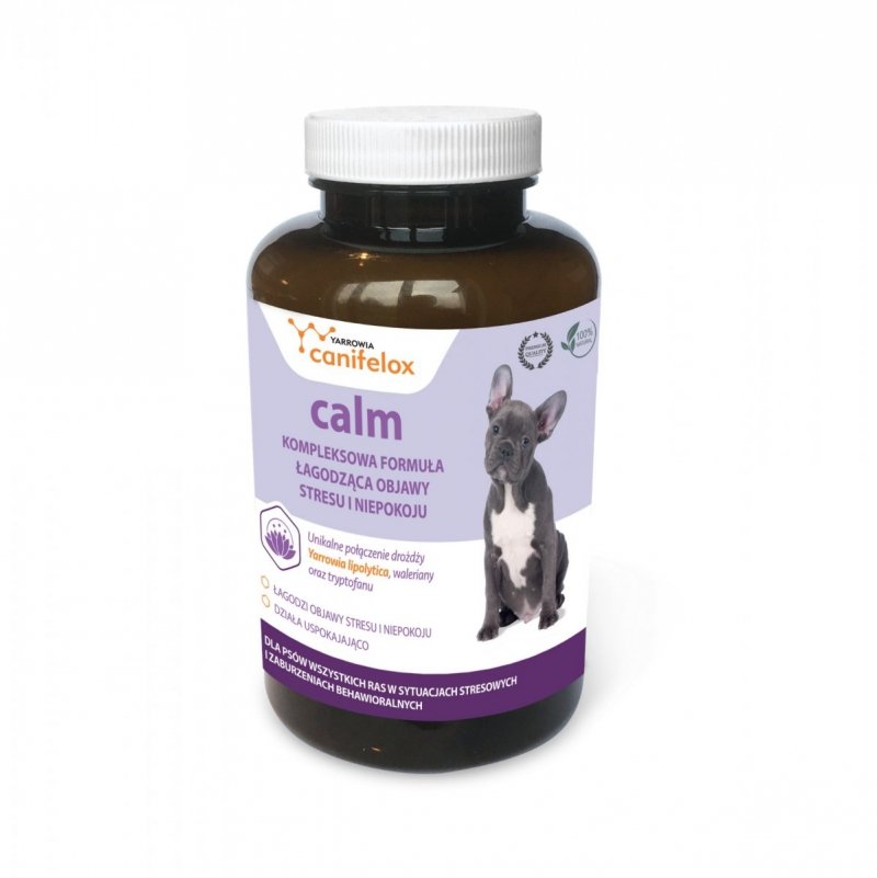 canifelox calm 100tab - łagodzi objawy stresu i niepokoju tabletki uspokajające dla psa