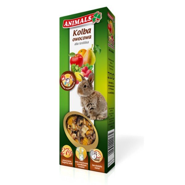 Animals kolba owocowa dla Królika 2szt.