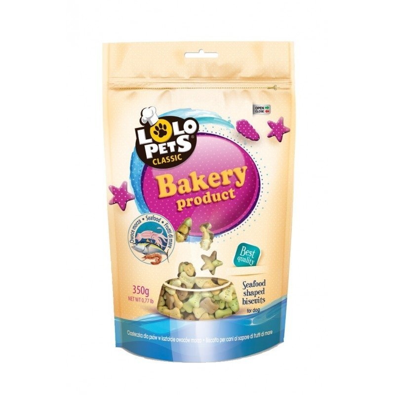 LoloPets Clasic Ciastka dla psa Owoce morza 350g LO-80806