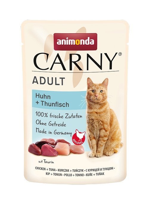 Animonda Carny Kurczak Tuńczyk 85g saszetka Mokra karma dla Kota