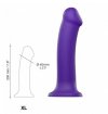 STRAP-ON ME Silicone Bendable Dildo Double Density Purple XL