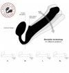 STRAP-ON ME  Silicone bendable strap-on Black M