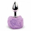 FeelzToys Korek Anlany - Bunny Tails Butt Plug Purple