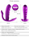 FOX SHOW Masażer do majtek Stymulator-Silicone Panty Vibrator USB 7 Function / Heating