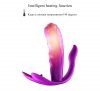 FOX SHOW Masażer do majtek Stymulator-Silicone Panty Vibrator USB 7 Function / Heating