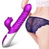 FOX Wibrator punktu G-Silicone Vibrator USB 10 Function and Thrusting Function / Heating