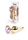 BossSeries Korek Analny-Jewellery Gold BUTT PLUG- Rose