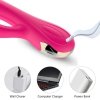 FOX SHOW Wibrator-Silicone Vibrator USB 7 Function + Booster / Heating