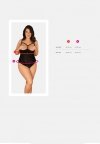 OBSESSIVE Bielizna-Jagueria body otwarte 4XL/5XL