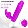 FOX Wibrator Królik Podgrzewany-Silicone, Vibrator USB, 7 vibration modes, Heating