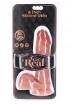 GET REAL Dildo-Silicone Dildo 8 Inch w Balls 20CM